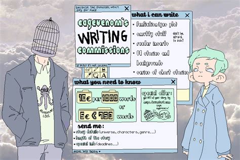 deviantart commission|Writing.